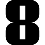 Number 8 Alt SVG Icon
